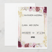 WEDING KAART (Voorkant / Achterkant)