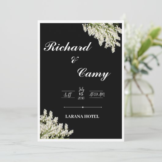 Weding Kaart (Staand voorkant)