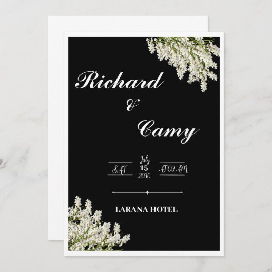 Weding Kaart (Voorkant / Achterkant)