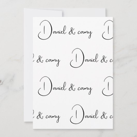 Weding Kaart (Achterkant)