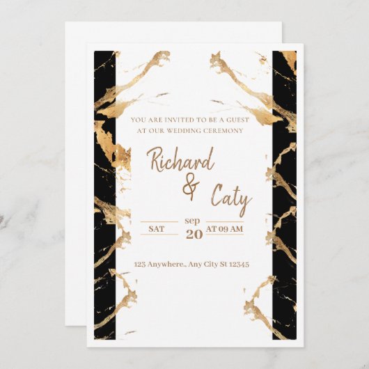 Weding Kaart (Voorkant / Achterkant)