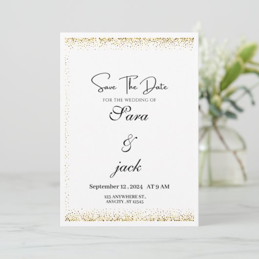 Weding Kaart (Staand voorkant)