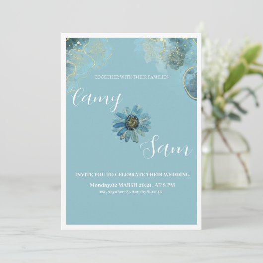 Weding Kaart (Staand voorkant)