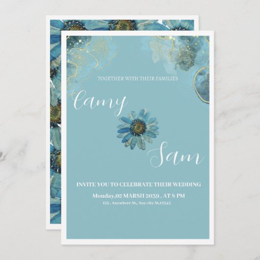 Weding Kaart (Voorkant / Achterkant)