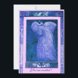 WEDING LOVE PEACOCK MONOGRAM, blauw wit roze Kaart<br><div class="desc">Het elegante en klastige Art Nouveau-ontwerp,  de digitale grafische uitwerking door Bulgan Lumini. Gemakkelijk om met uw eigen tekst aan te passen als een aankondigingskaart / plaatskaart / save-the-date kaarten / dankjewel kaarten / ,  vrijgezellenfeesten,  verjaardagen,  feestdagen,  verlovingen douches,  of slechts over om het even welke gebeurtenis u wenst!</div>