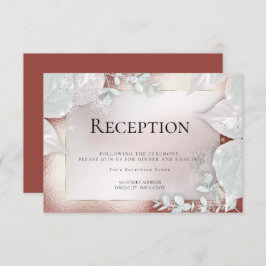 WEDING ONTVANGST | Terracotta Shimmer Kaart