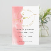 WEDING | Opslaan van de datum waarop het Coral Roo Kaart (Staand voorkant)