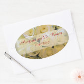 WEDING ROZEN OVAL ENVELOPE SEALS & STICKERS (Envelop)
