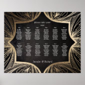 WEDING SETING CHART Art Nouveau , Poster (Voorkant)