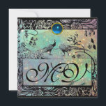 WEDING TORTELDUIFJES MONOGRAM zwarte champagne Aankondiging<br><div class="desc">Het elegante en klastige Art Nouveau-ontwerp,  de digitale grafische uitwerking door Bulgan Lumini. Gemakkelijk om met uw eigen tekst aan te passen als een aankondigingskaart / plaatskaart / save-the-date kaarten / dankjewel kaarten / ,  vrijgezellenfeesten,  verjaardagen,  feestdagen,  verlovingen douches,  of slechts over om het even welke gebeurtenis u wenst!</div>