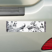 WEDING TORTELDUIFJES zwart-wit Bumpersticker (Op auto)