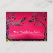 WEDING TORTELDUIFJES zwart wit, rode roze ruis Visitekaartje (Achterkant)