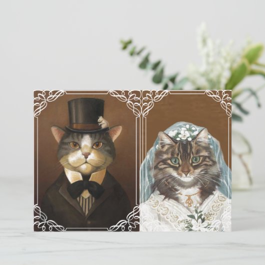 WEDING-uitnodiging Kaart (Staand voorkant)