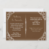 WEDING-uitnodiging Kaart (Achterkant)