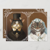 WEDING-uitnodiging Kaart (Voorkant / Achterkant)