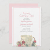  WEDING WEDDING SHOWER OF verloving roze Kaart (Voorkant / Achterkant)