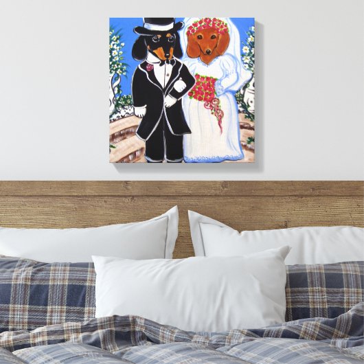 WEDINGDOXIES CANVAS AFDRUK (Insitu (Slaapkamer))