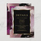 WEDINGGEGEVENS | Metaalbedden Informatiekaartje (Voorkant / Achterkant)