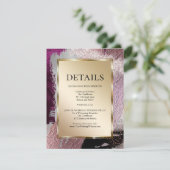 WEDINGGEGEVENS | Metaalbedden Informatiekaartje (Staand voorkant)