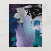 WEDINGGEGEVENS | Metallic beroertes Violet Blauwgr Informatiekaartje (Achterkant)