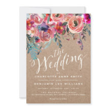 WEDINGINVITATIE | Elegant Floral Rustic Spring