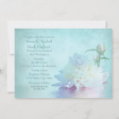 WEDINGINVITATIE - Elegant pony en Reflection Kaart (Achterkant)