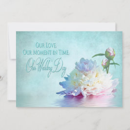 WEDINGINVITATIE - Elegant pony en Reflection Kaart
