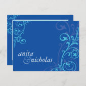 WEDINGINVITATIE : geweldig 6 Uitnodiging Briefkaart (Voorkant / Achterkant)