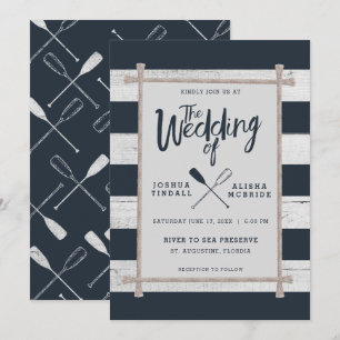 WEDINGINVITATIE   Nautische tandwielen Kaart