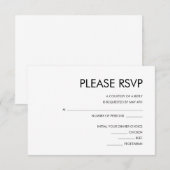 WEDINGINVITATIE RSVP-KAART INFORMATIEKAARTJE (Voorkant / Achterkant)