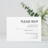WEDINGINVITATIE RSVP-KAART INFORMATIEKAARTJE (Staand voorkant)