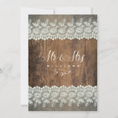 WEDINGINVITATIE | Rustige houthakkerslichten Kaart (Achterkant)