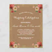 WEDINGINVITATIE UITNODIGING BRIEFKAART (Voorkant)