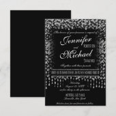 WEDINGINVITATIE | Zilverafelsterren Kaart (Voorkant / Achterkant)