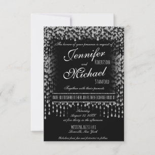 WEDINGINVITATIE   Zilverafelsterren Kaart