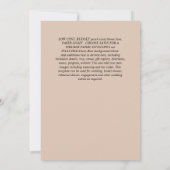 WEDINGINVITATIES Gold Glitter Geometric Kaart (Achterkant)