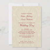 WEDINGINVITATIES : schoonheid P 1 Kaart (Achterkant)