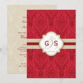 WEDINGINVITATIES : schoonheid P 1 Kaart (Voorkant / Achterkant)