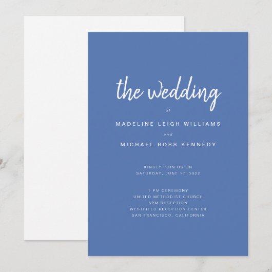 WEDINGSDAG (Voorkant / Achterkant)