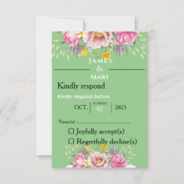 WEDINGSGORDELS RSVP KAARTJE