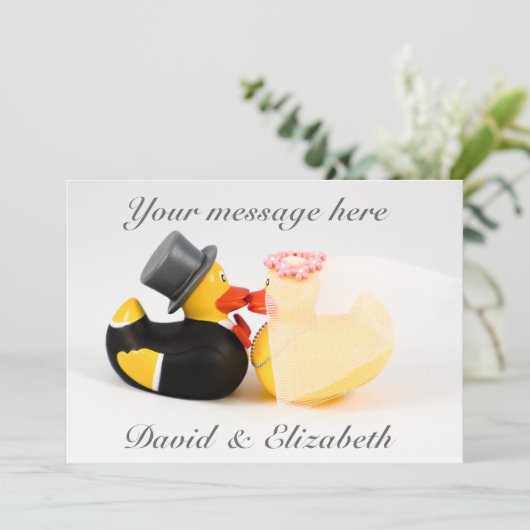 WEDINGSPALLERIE VAN DESIGN KAART (Staand voorkant)