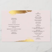WEDINGSPROGRAMMA geborsteld met geslepen gouden ro (Achterkant)