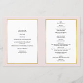 WEDINGSPROGRAMMA: gouden lijst geborsteld (Achterkant)