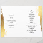 WEDINGSPROGRAMMA, luxetransport, gelaagd goud (Achterkant)