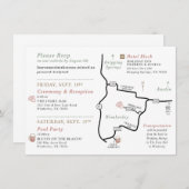 Wedkaart - VOOR LAUREN Informatiekaartje (Voorkant / Achterkant)