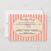 Wedkaarten met speelse geschilderde pinstripes kaart (Voorkant)
