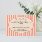 Wedkaarten met speelse geschilderde pinstripes kaart (Staand voorkant)