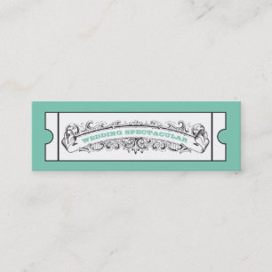 Wedkaartjes - Mint Mini Visitekaartje