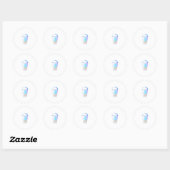 Wednesday Eggs (Egg Design Sticker) Ronde Sticker (Vel)