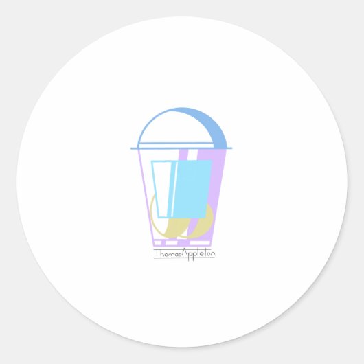 Wednesday Eggs (Egg Design Sticker) Ronde Sticker (Voorkant)